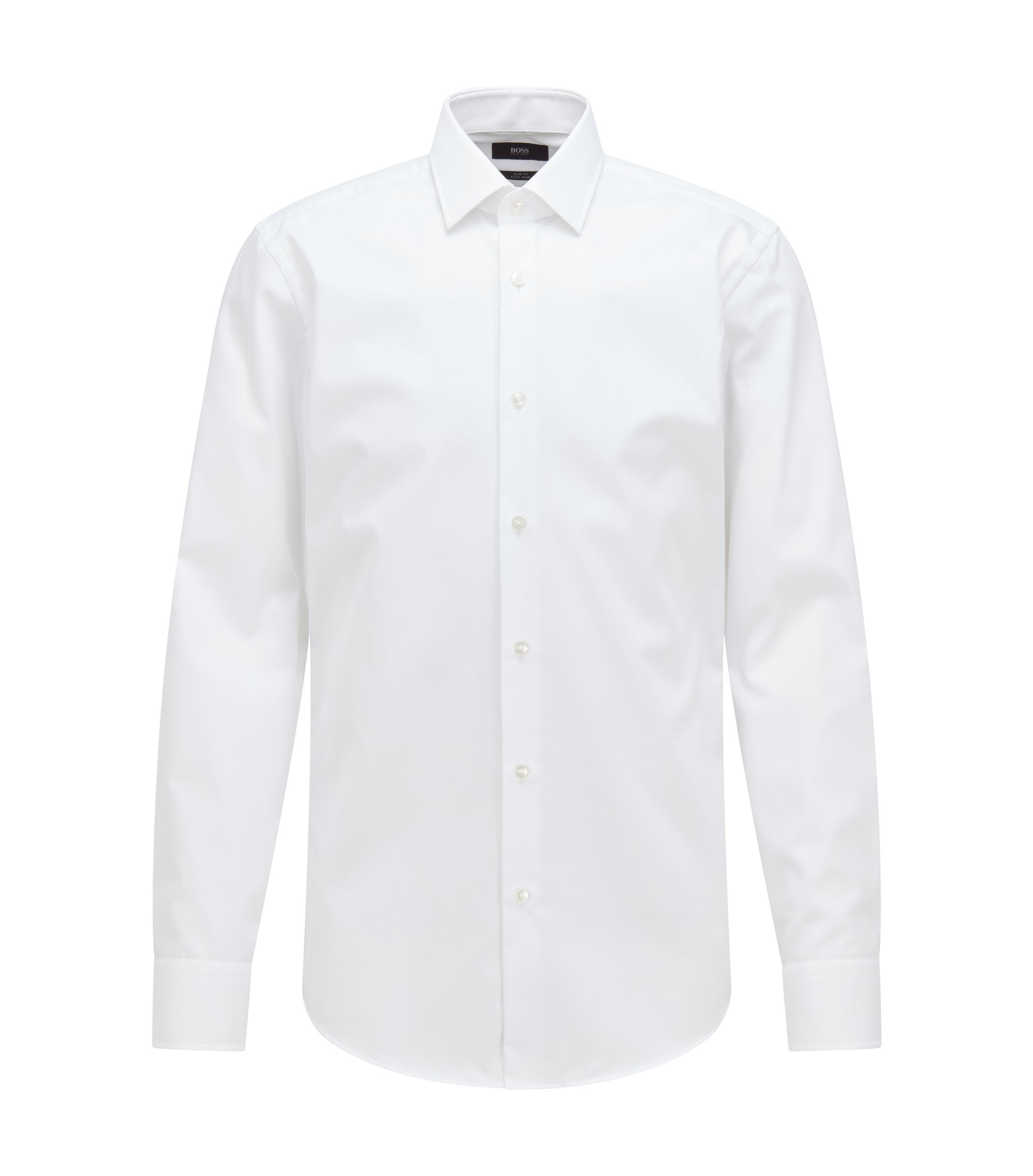 Hugo Boss Slim-fit Business Shirt Cotton Poplin White 15in Collar £89